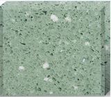 หินแกรนิตสีเขียวมะกอก Countertops หินสีที่กำหนดเองขนาด