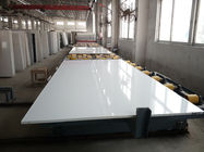 Pure White Countertops หินแข็งสำหรับห้องครัวตู้วัสดุควอตซ์