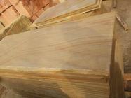Arenisca Beige Material สีเหลืองธรรมชาติหิน Beige ตัด Sawn และ Honed Sandstone