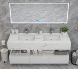 Bianco Carrara Engineering Stone เคาน์เตอร์โต๊ะเครื่องแป้งห้องน้ำ