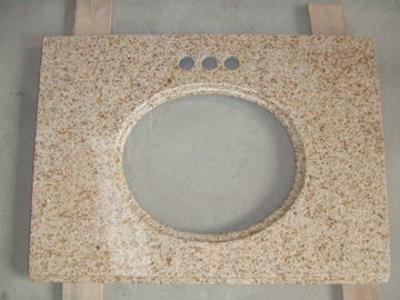 Prefab Beige ห้องน้ำโต๊ะเครื่องแป้ง Countertops 93% ร้อยละทรายควอทซ์