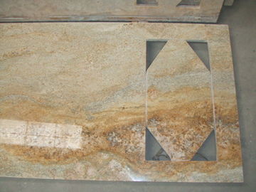 เคาน์เตอร์เครื่องอาบน้ำสำเร็จรูป Prefab, เครื่องนุ่งห่มอิมพีเรียลโกลด์ Premade Vanity Tops