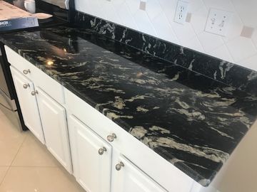 การปรับปรุงห้องครัวพาณิชย์ Customized engineering Quartz Stone Countertops